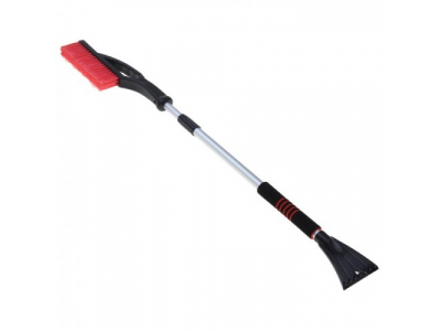 Щетка со скребком телескопическая для удаления снега и льда 80-116 см