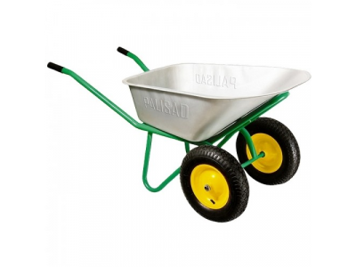 Тачка садово-строительная, 2-х колесная, усиленная, грузоподъемность 320 кг, объем 100 л// PALISAD