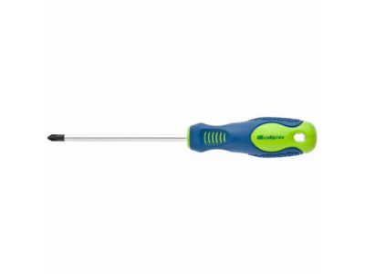 Отвертка, Ph0 х 100 мм, CrV, 2-х компонентная рукоятка //Сибртех